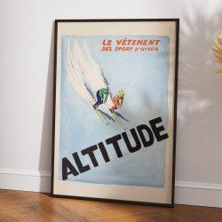 Altitude: Vintermode i h�jderne 1930 - Reklameplakat