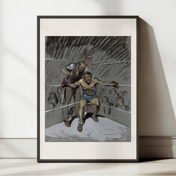 Boxeur pendant le repos 1932 - Plakat