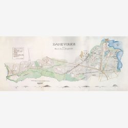 Danevirke 1860 - Historisk kort