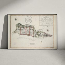 St. Croix 1804 - Plantager og distrikter