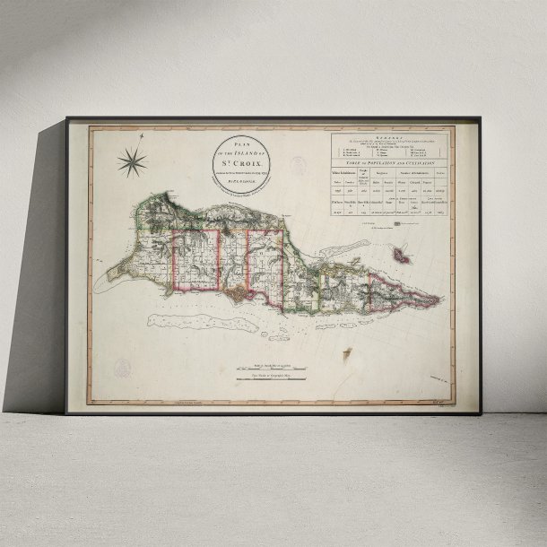 St. Croix 1804 - Plantager og distrikter