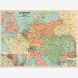 The Daily Telegraph: Krigskort over Europa 1916