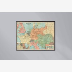 The Daily Telegraph: Krigskort over Europa 1916