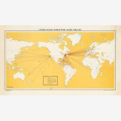United States World-Wide Radio Circuits 1947 - Kort