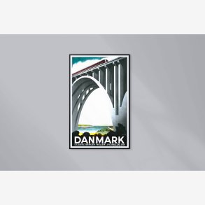 Lilleb�ltsbroen Danmark - DSB 1935 - Reklameplakat