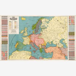 Kort over den europ�iske krigsskueplads 1914 - Krigskort