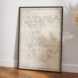 Kort over F�roerne 1789 - S�kort