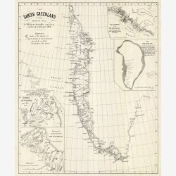 Danish Greenland 1870-1875 - Landkort