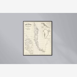 Danish Greenland 1870-1875 - Landkort