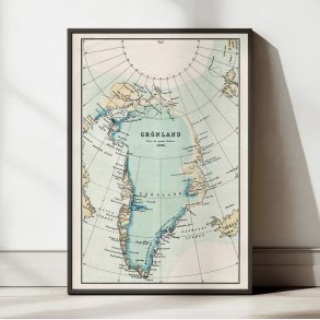 Gr�nland 1896 - Landkort