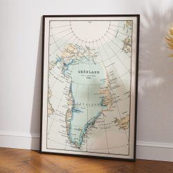 Gr�nland 1896 - Landkort