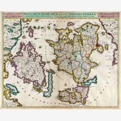 De Danske �er 1820 - Landkort