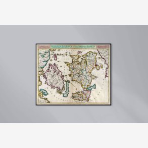 De Danske �er 1820 - Landkort