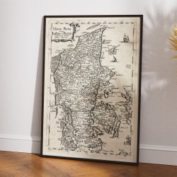 Jylland &amp; Fyn 1700 - Landkort