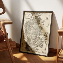 Jylland &amp; Fyn 1700 - Landkort