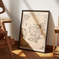 Sj�lland, Danmark 1730 - Johannes Mejer - Landkort