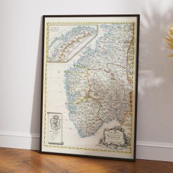 Charta over Kongeriget Norge 1759 - Landkort