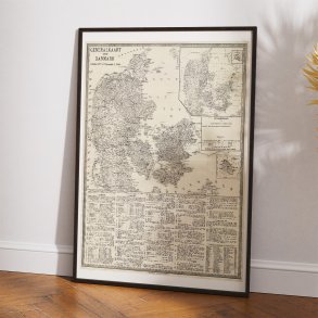 Generalkaart over Danmark 1877 - Landkort
