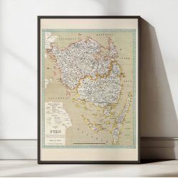 Kaart over Fyen 1891 - Landkort