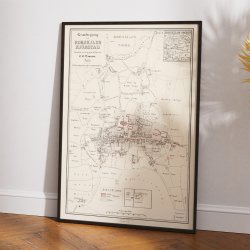 Roeskilde Kj�bstad 1845 - Bykort