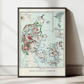 Kort over arealets anvendelse i Danmark 1899 - Temakort