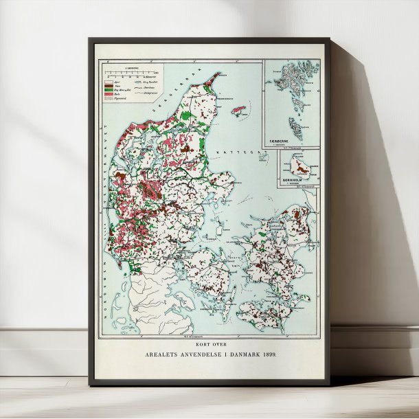 Kort over arealets anvendelse i Danmark 1899 - Temakort