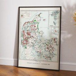 Kort over arealets anvendelse i Danmark 1899 - Temakort