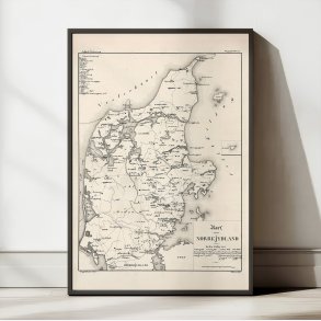 Kort over N�rrejydland 1824 - Landkort
