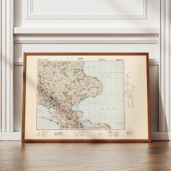 Prst 1940-44 - Tysk kort - Plakat