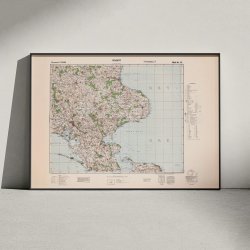 Prst 1940-44 - Tysk kort - Plakat