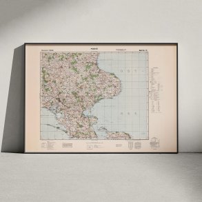 Prst 1940-44 - Tysk kort - Plakat