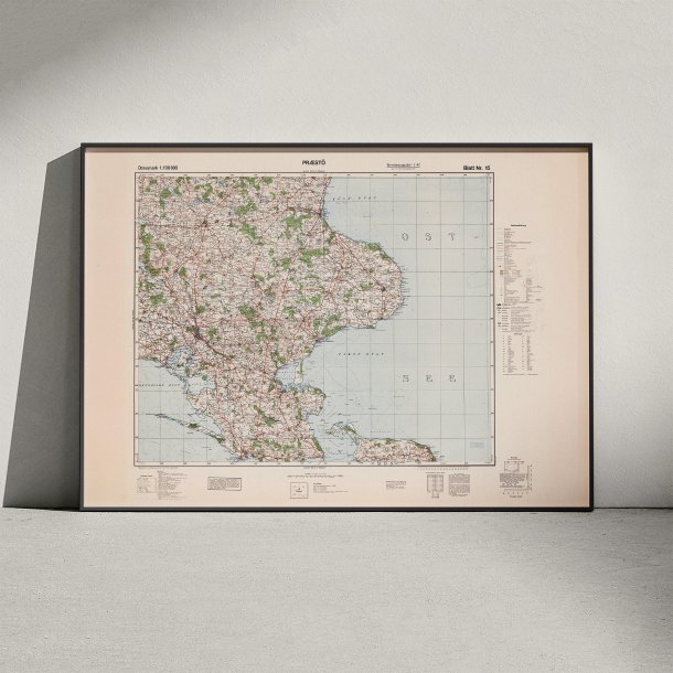 Prst 1940-44 - Tysk kort - Plakat