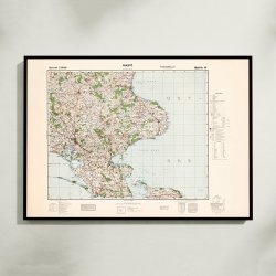 Prst 1940-44 - Tysk kort - Plakat