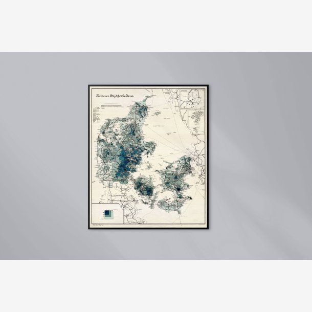 H�jdeforholdene i Danmark 1905 - Kort