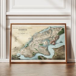 Slagmarkerne ved Fredericia F�stning 1864-1880 - Historisk kort