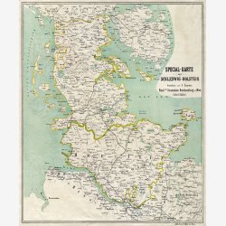 Specialkort over Slesvig-Holsten 1864 - Historisk kort