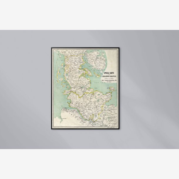 Specialkort over Slesvig-Holsten 1864 - Historisk kort