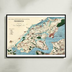 Slagmarkerne ved Fredericia F�stning II 1864-1880 - Historisk kort
