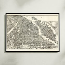 K�benhavn i fugleperspektiv 1923 - Bykort