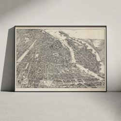 K�benhavn i fugleperspektiv 1923 - Bykort