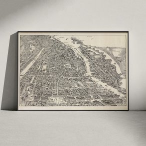 K�benhavn i fugleperspektiv 1923 - Bykort