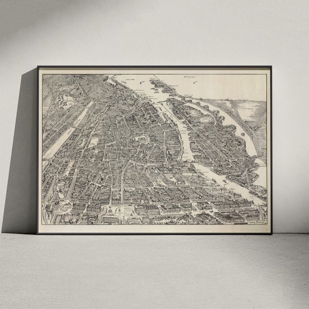 K�benhavn i fugleperspektiv 1923 - Bykort