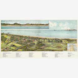 Raageleje set fra Luften 1915 - Bykort