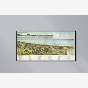 Raageleje set fra Luften 1915 - Bykort