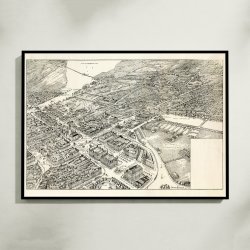 K�benhavn i fugleperspektiv, set fra Jarmers Plads 1923 - Byprospekt