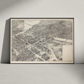 K�benhavn i fugleperspektiv, set fra Jarmers Plads 1923 - Byprospekt