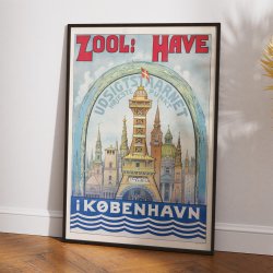 Zoologisk Have K�benhavn - Plakat
