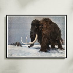 Mammut - Fortidsdyr 1935 - Videnskabelig tavle
