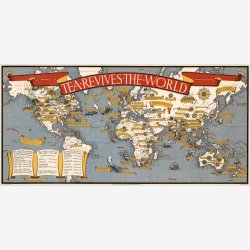 Te v�kker verden: Illustreret verdenskort 1940