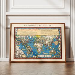 Atlanterhavserkl�ringen 1943 - Illustreret verdenskort 